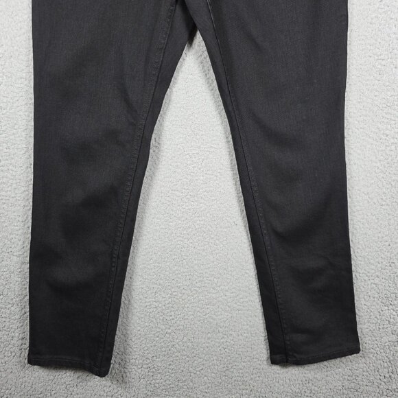 Everlane Jeans Womens Size 28R Black Dark Wash High Waist Straight Mom Stretch - Picture 3 of 11